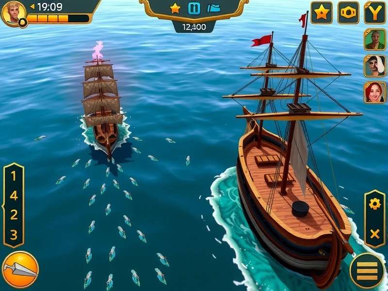 Sabarmati Sailor Elite gameplay screenshot showing naval battle